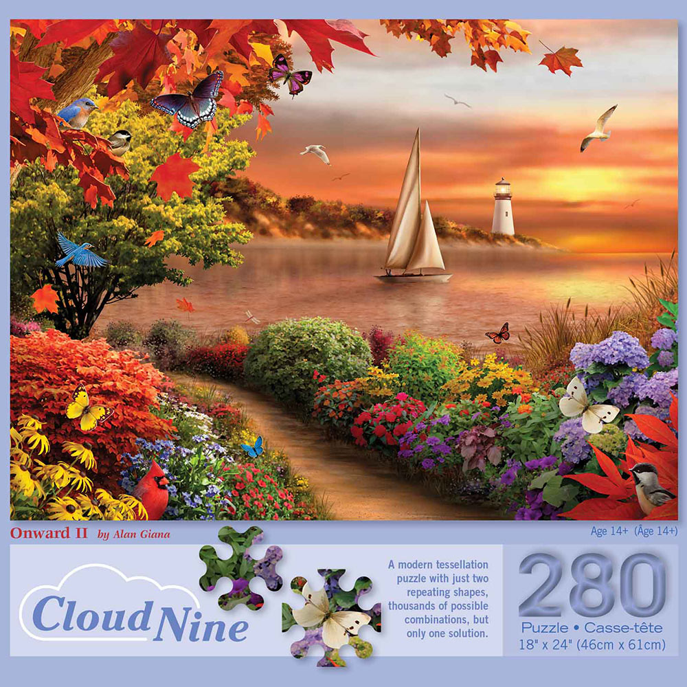 Onward II 280 Piece Cloud Nine Tessellation Jigsaw Puzzle