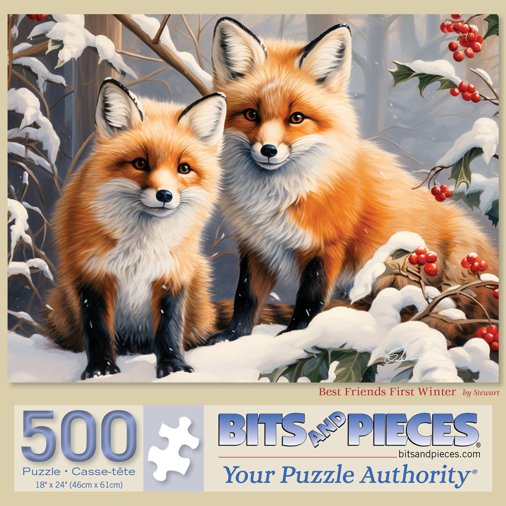Best Friends First Winter 500 Piece Jigsaw Puzzle