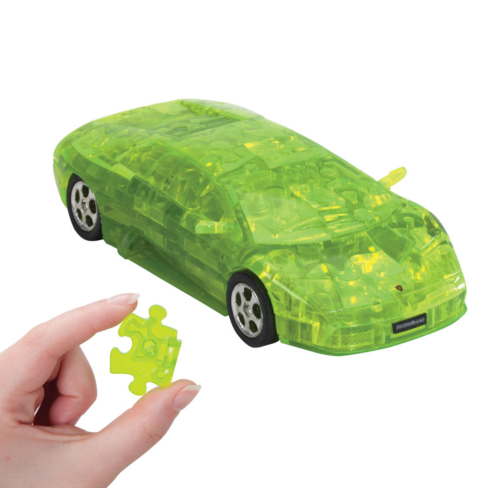 1:32 offizielle Lamborghini Murciélago transparent gelb 64pcs Fun 3d Puzzle Auto 