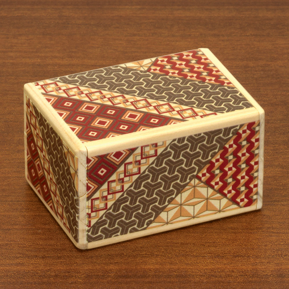 Mosaic Secret Wooden Puzzle Box - Small | Bits and Pieces