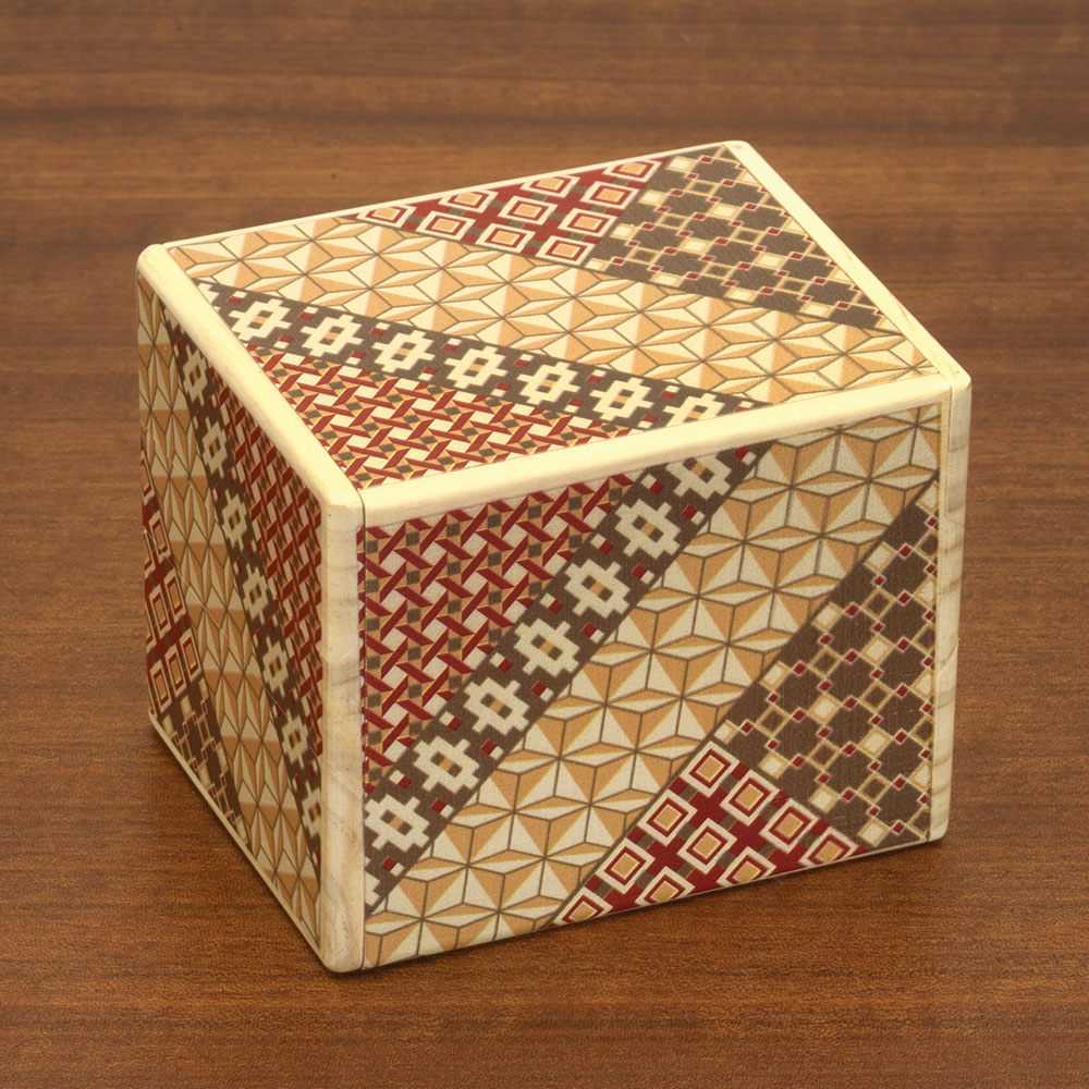 Bits and Pieces Wooden Bamboo Puzzle Box Money Holder Gift Box Brainteaser 