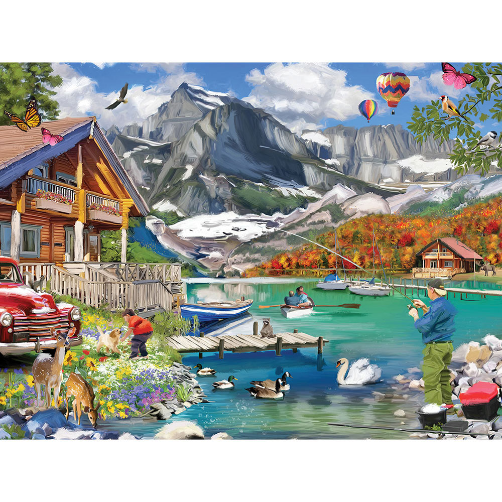 Lake Scene 500 Piece Jigsaw Puzzle
