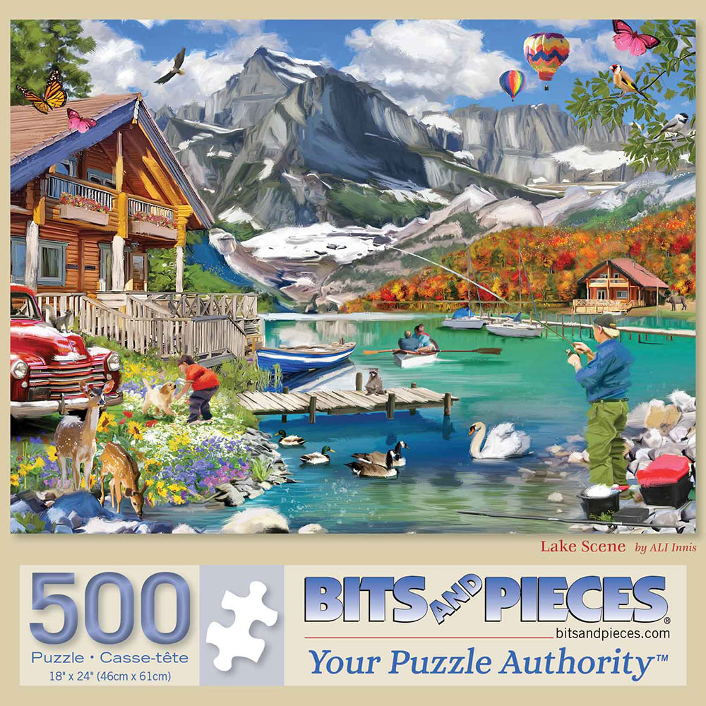 Lake Scene 500 Piece Jigsaw Puzzle