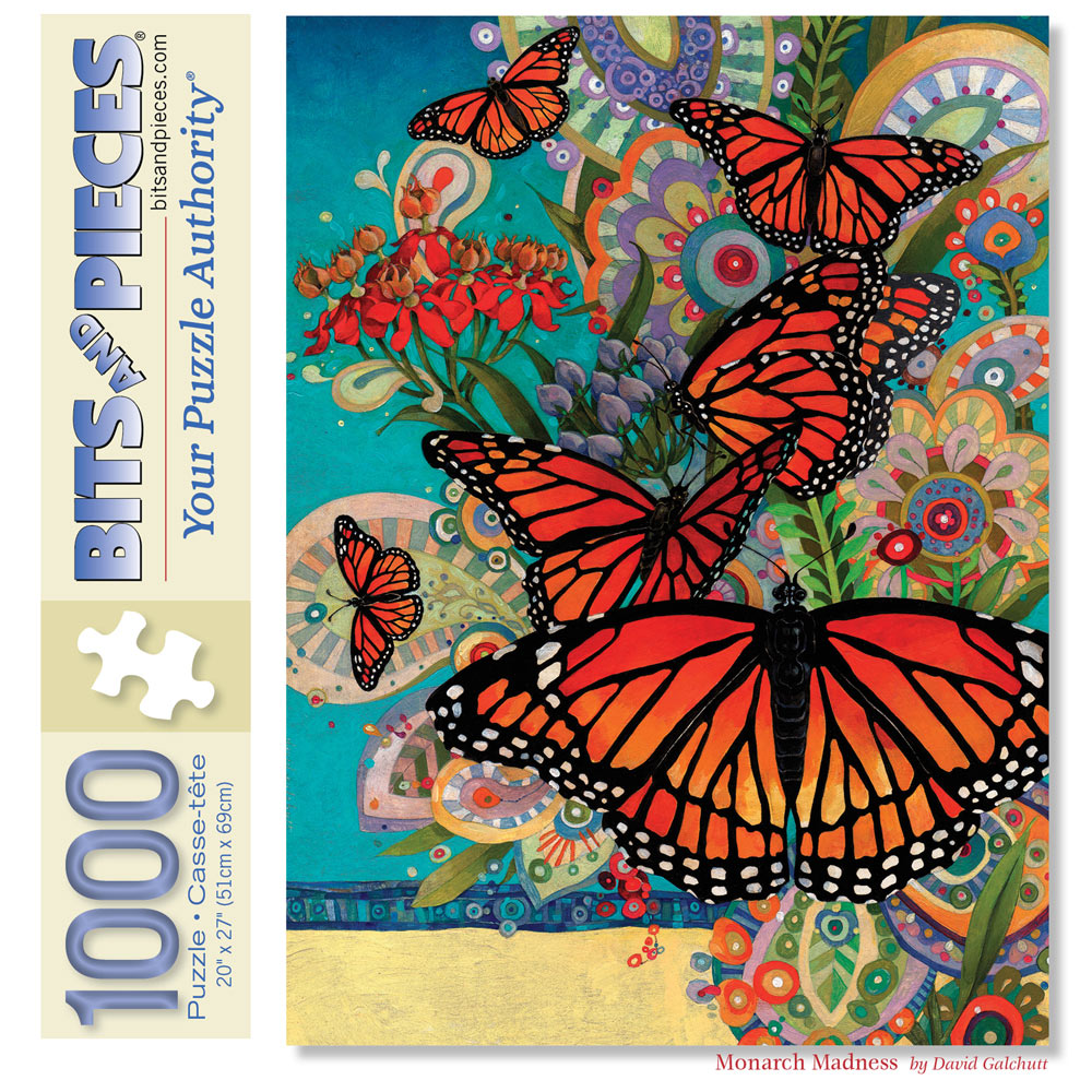 Monarch Madness 1000 Piece Jigsaw Puzzle