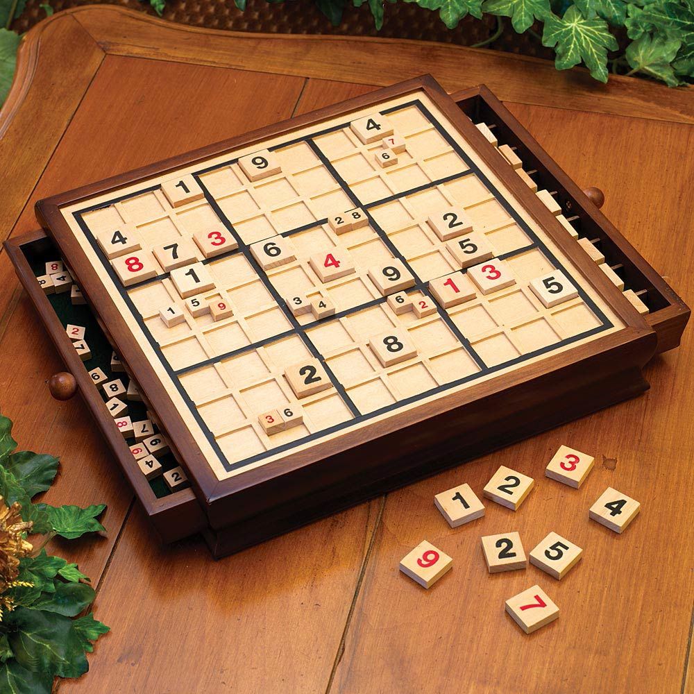 Wooden sudoku sales