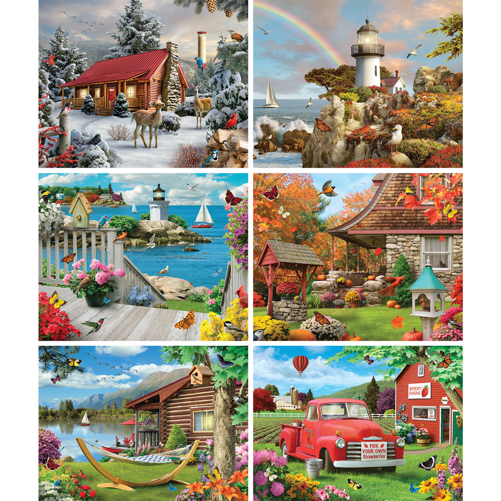 Alan Giana 6-in-1 Multipack Puzzle Set