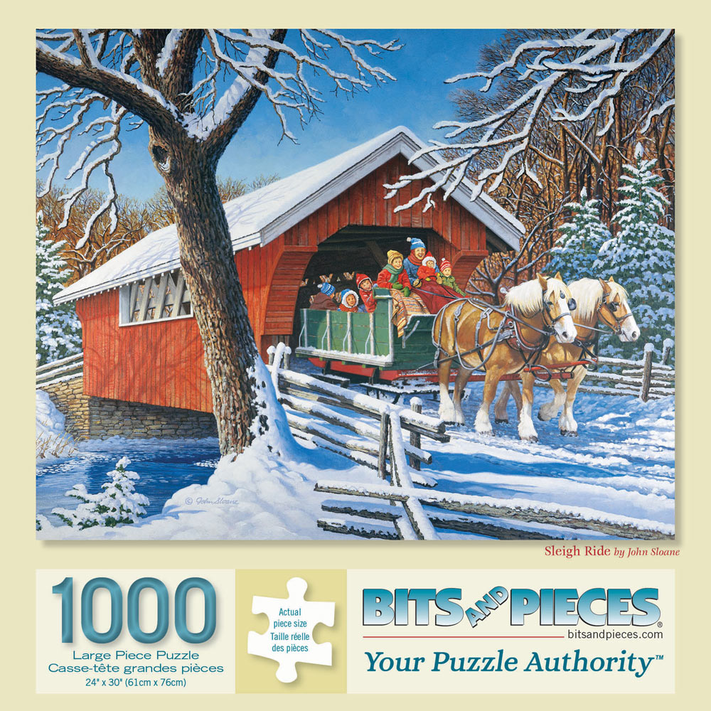 Sleigh Ride 1000 Piece Jigsaw Puzzle