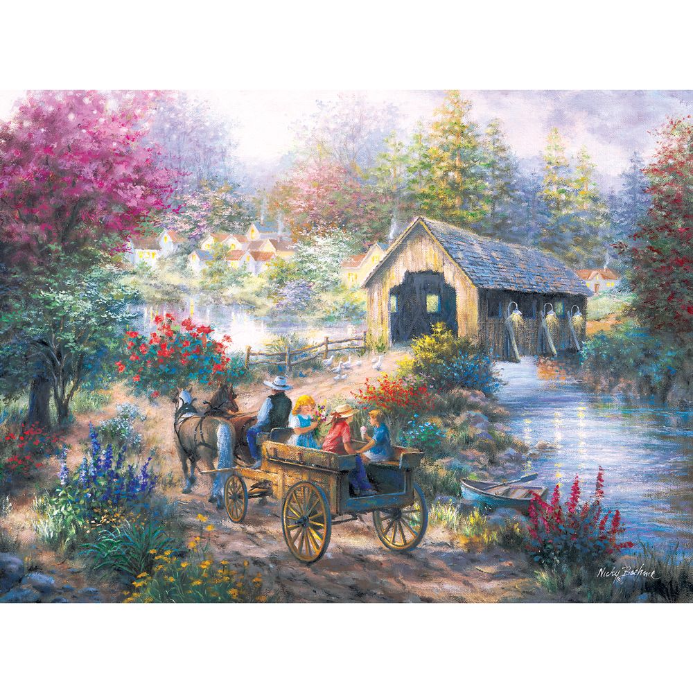 BITS AND PIECES JIGSAW PUZZLE HEAVEN ON EARTH NICKY BOEHME 1500 PCS 