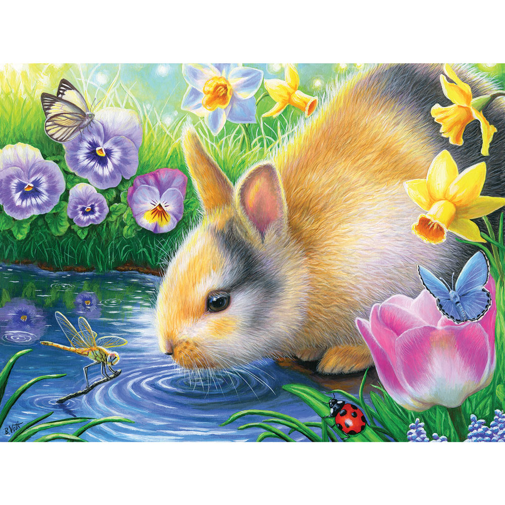 A Moment In The Garden 300 Large Piece Jigsaw Puzzle