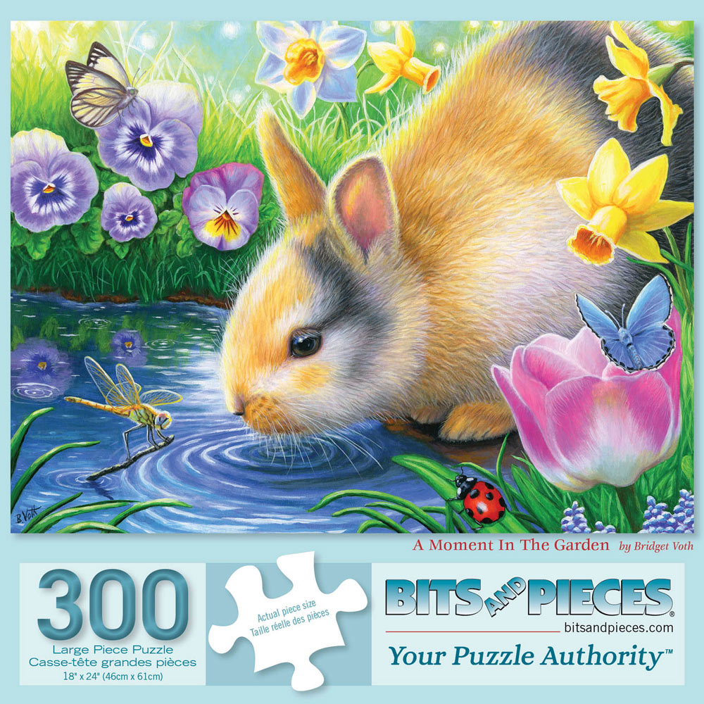 A Moment In the Garden 300 Large Piece Jigsaw Puzzle