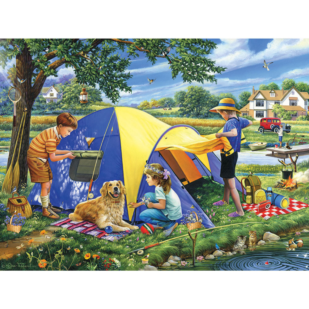 Camping Close To Home 300 Large Piece Jigsaw Puzzle