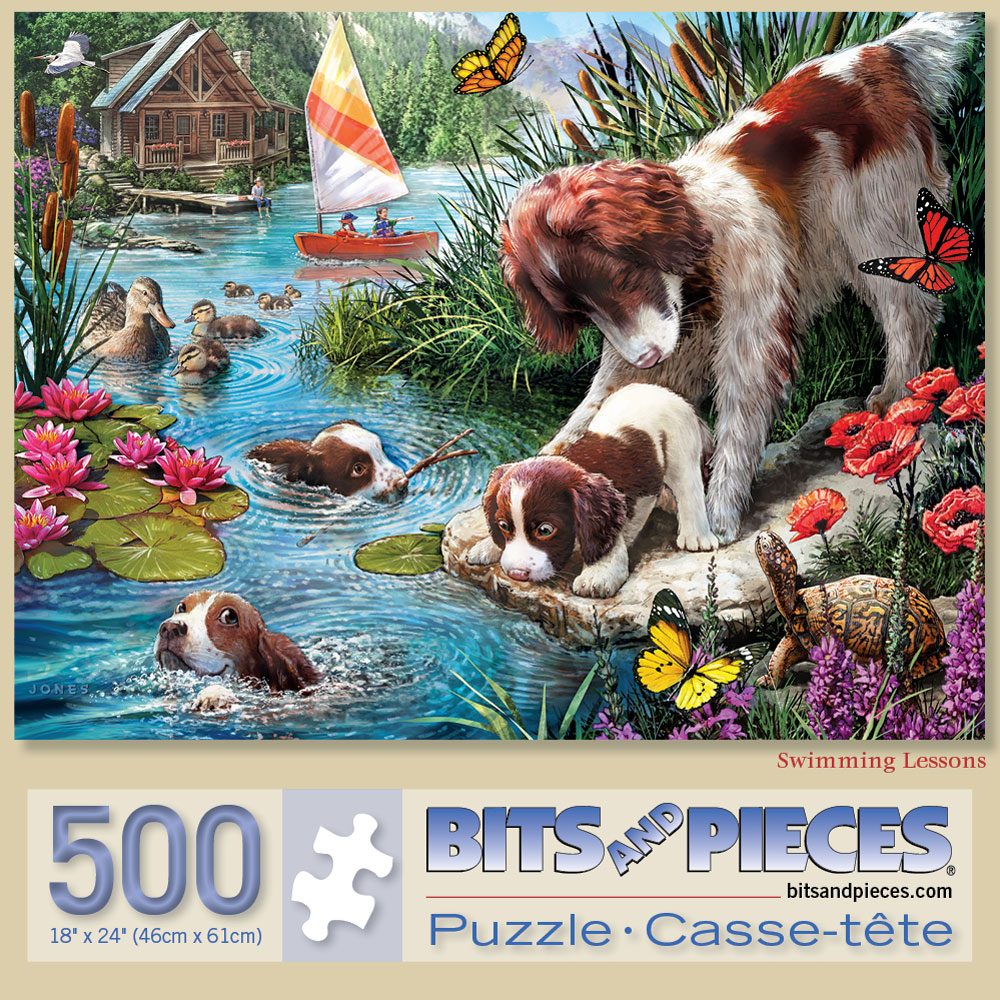 Swimming Lessons 500 Piece Jigsaw Puzzle