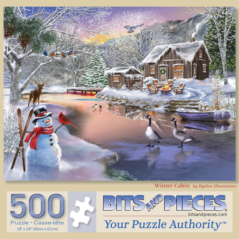 Details about   LANG SNOWMAN W/ CHICKADEE BIRD WINTER SCENE 500 PC CHRISTMAS HOLIDAY PUZZLE NEW 