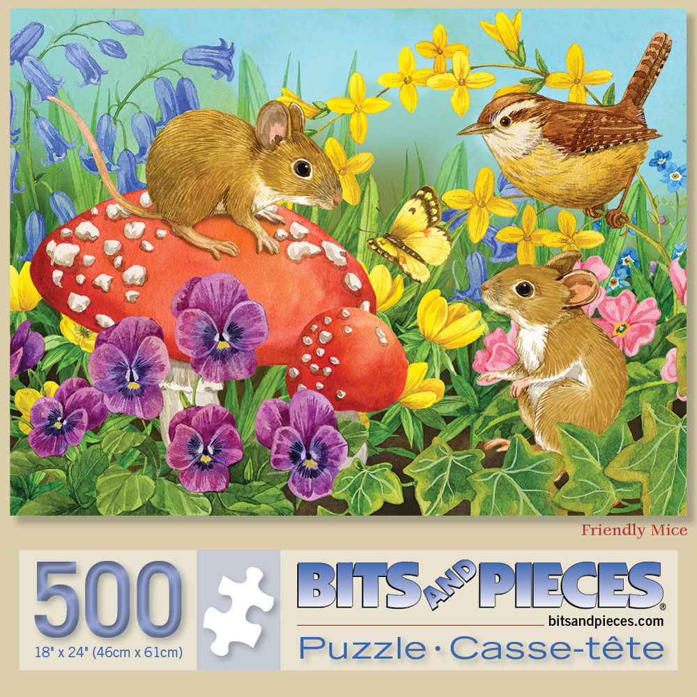 Friendly Mice 500 Piece Jigsaw Puzzle