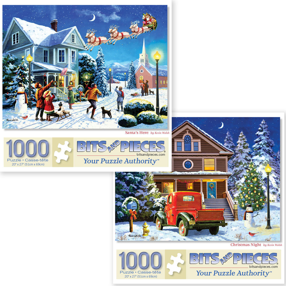Set of 2: Kevin Walsh 1000 Piece Jigsaw Puzzles