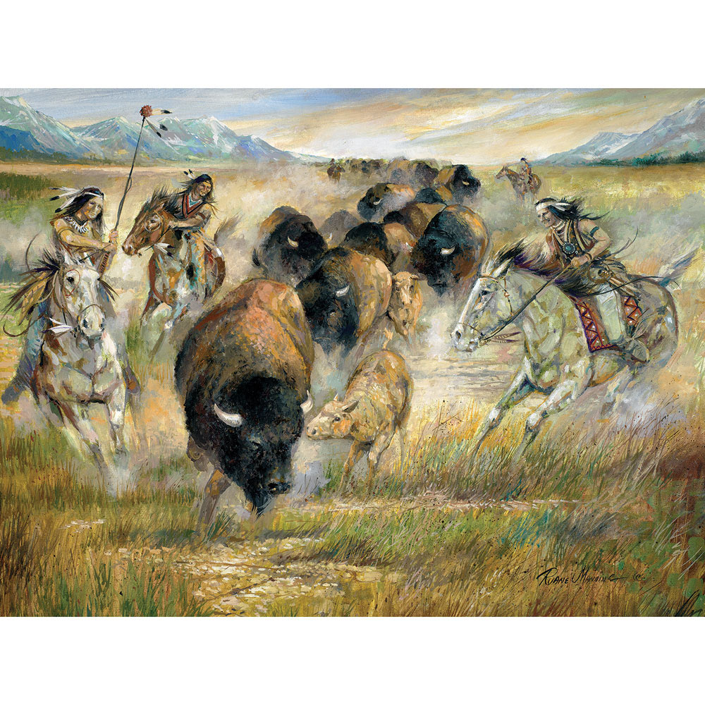Guiding The Herd 300 Large Piece Jigsaw Puzzle