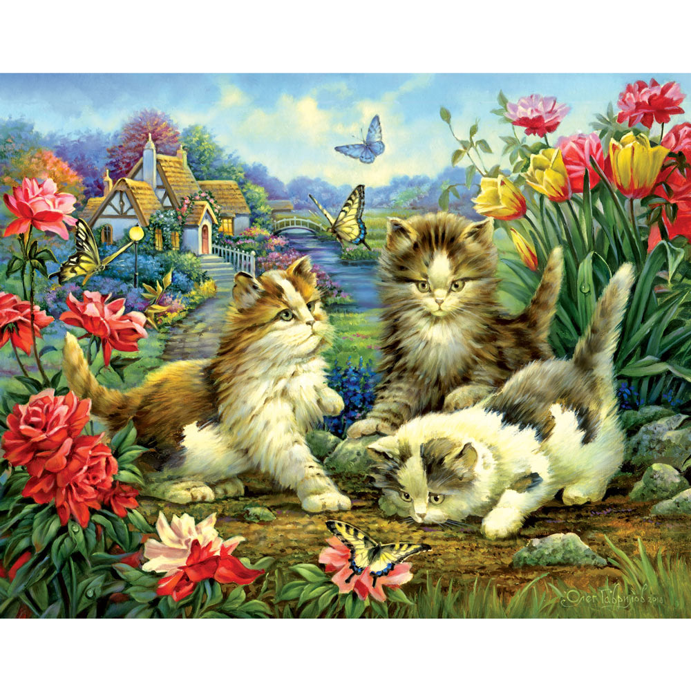 Jigsaw puzzle Animal Cat Autumn Frolic 500 piece NEW