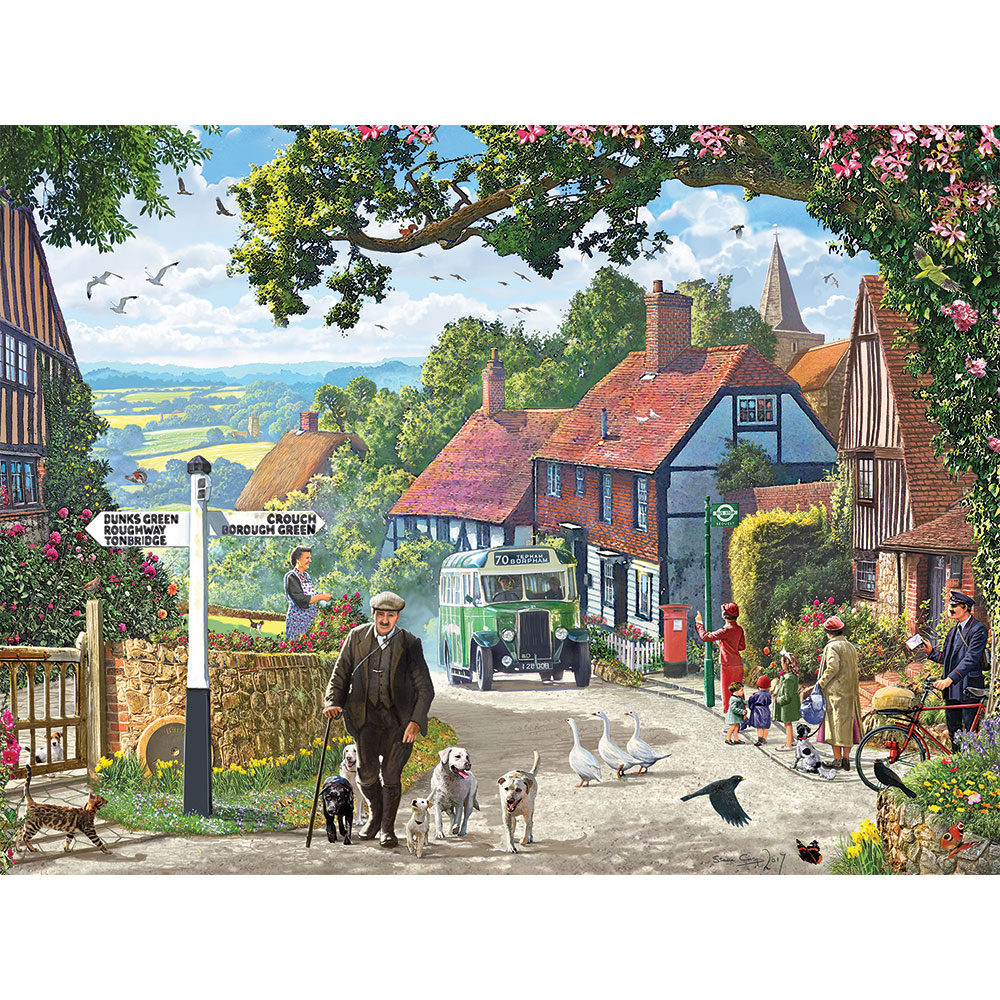 Gold Hill Shaftesbury 500 or 1000 Piece Jigsaw Puzzle 