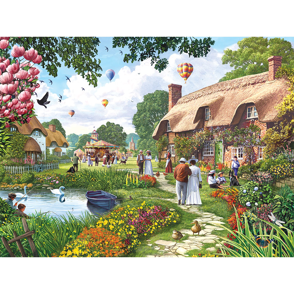 Pond Cottage 500 Piece Jigsaw Puzzle