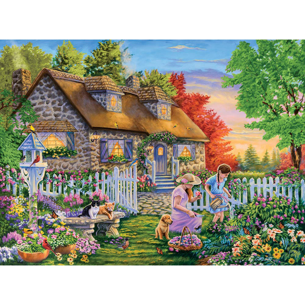 5000 Pieces Puzzle Adult Children's Toy Garden Lazy Time Jigsaw Art