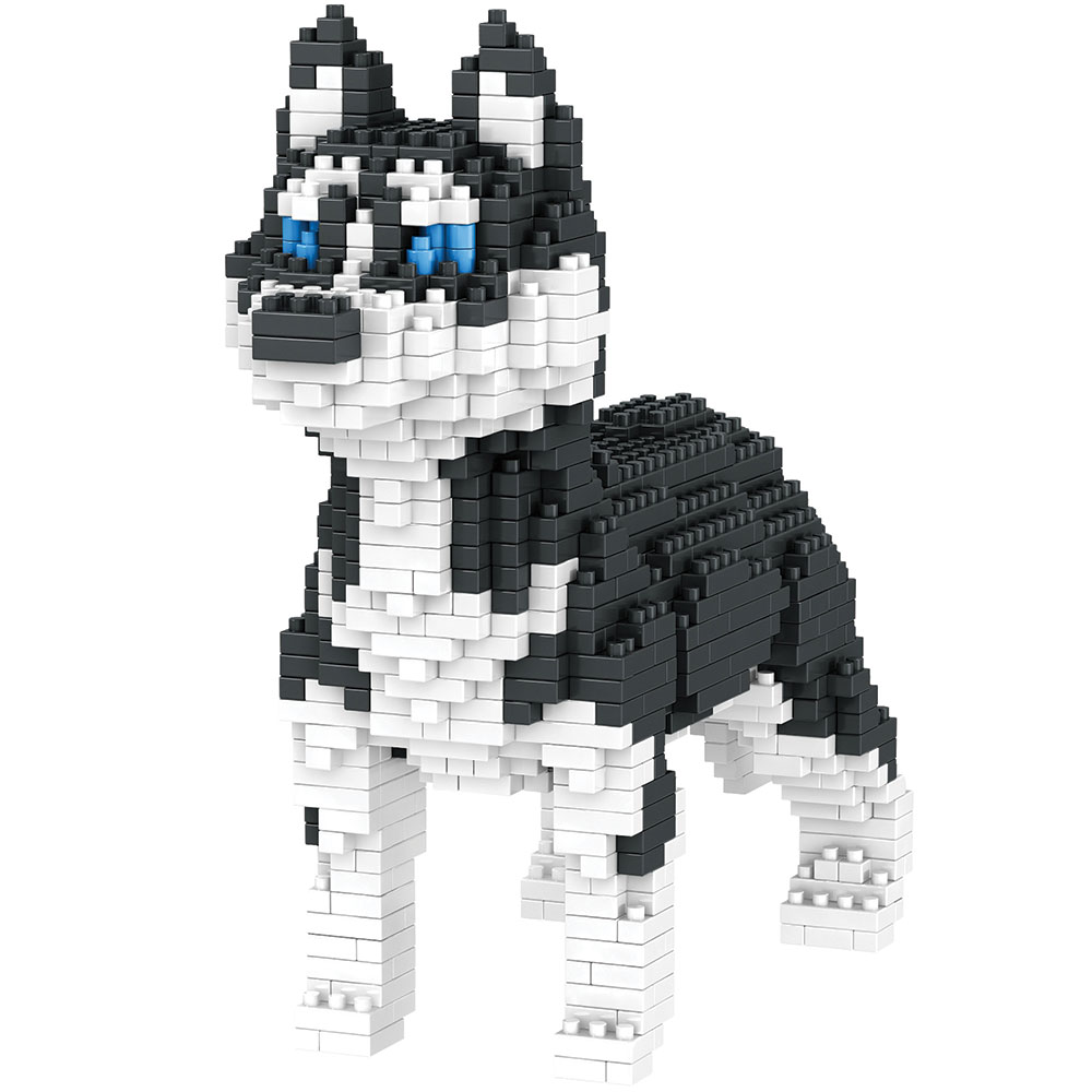 Dog Breed 3 D Block Puzzle Husky