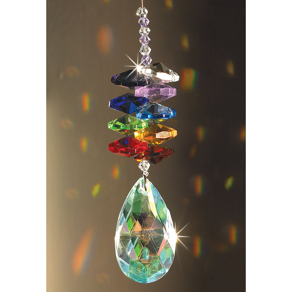 Crystal cascade suncatcher Quartz gemstones rainbow maker 