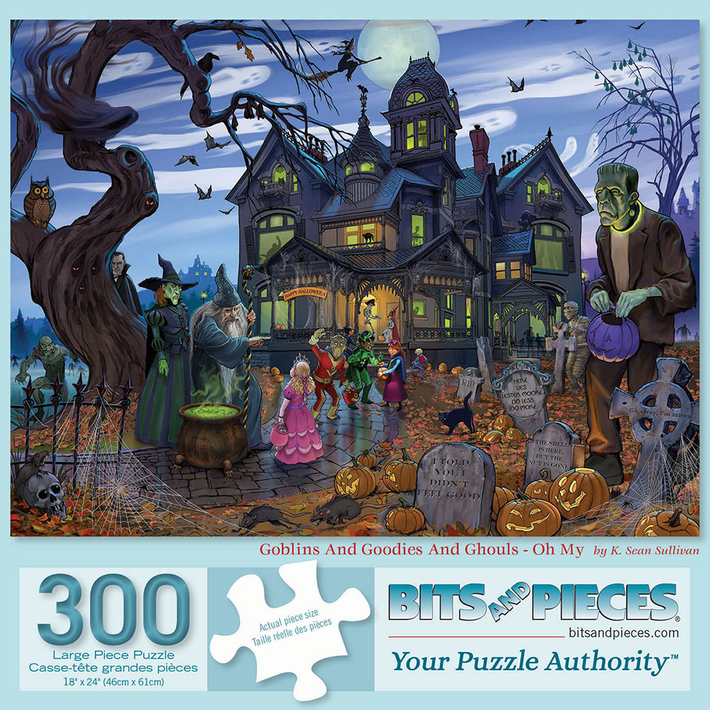 Goblins and Goodies and Ghouls - Oh My 300 Large Piece Jigsaw Puzzle