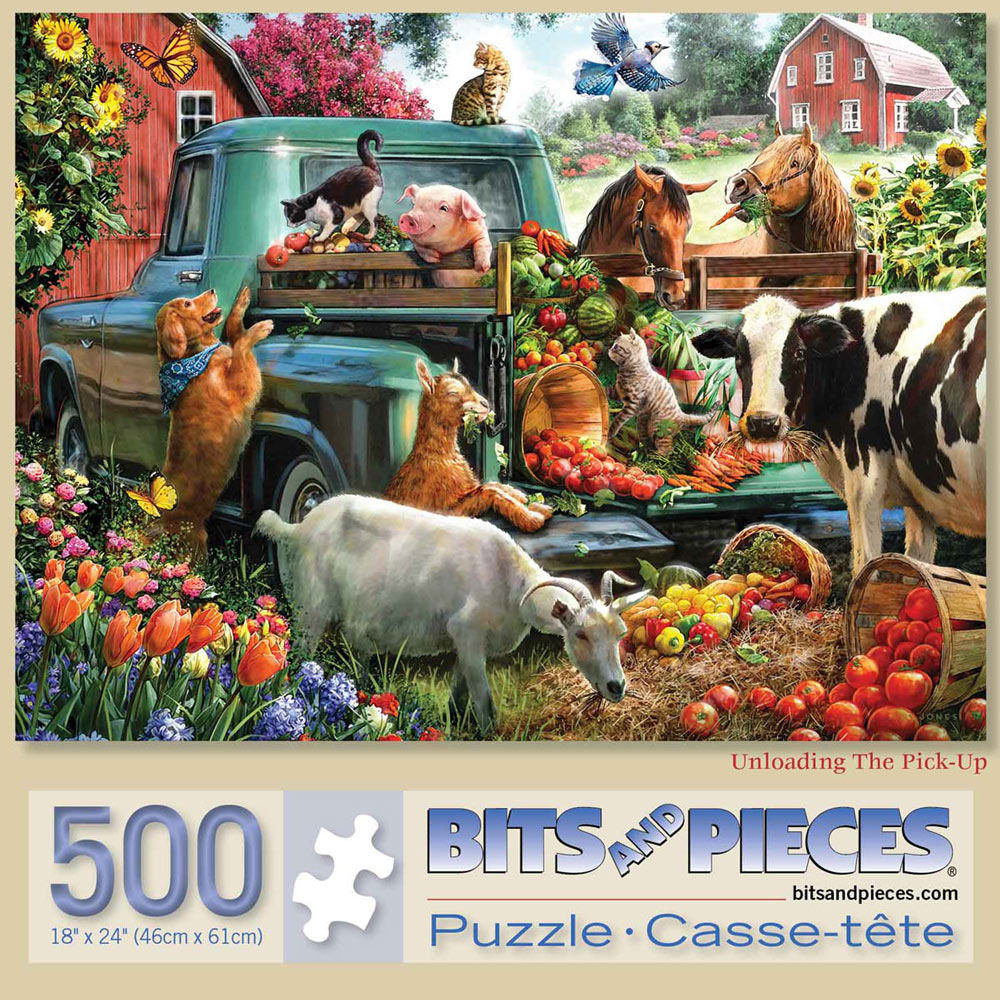 Unloading the Pick-Up 500 Piece Jigsaw Puzzle