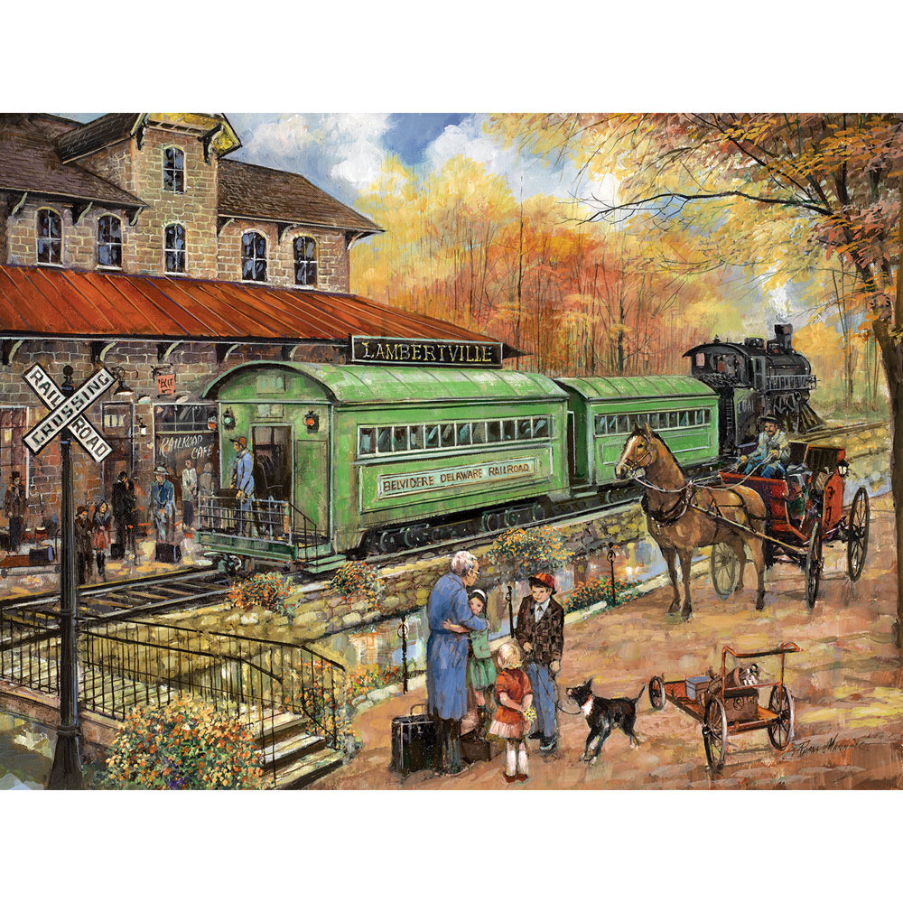 A Welcome Visit Big Pieces 500 BIG PIECE JIGSAW PUZZLE The House Of Puzzles 
