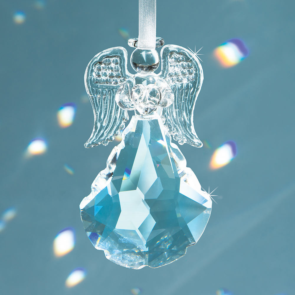 Crystalsuncatcher Multi Crystal Glass Guardian Angel Rainbow Maker Collection Suncather,Set of 5 