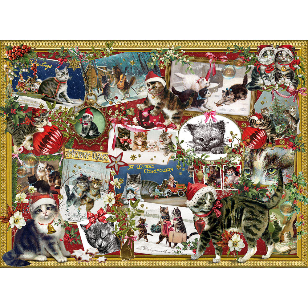 Christmas Cats 1000 Piece Jigsaw Puzzle | Bits and Pieces