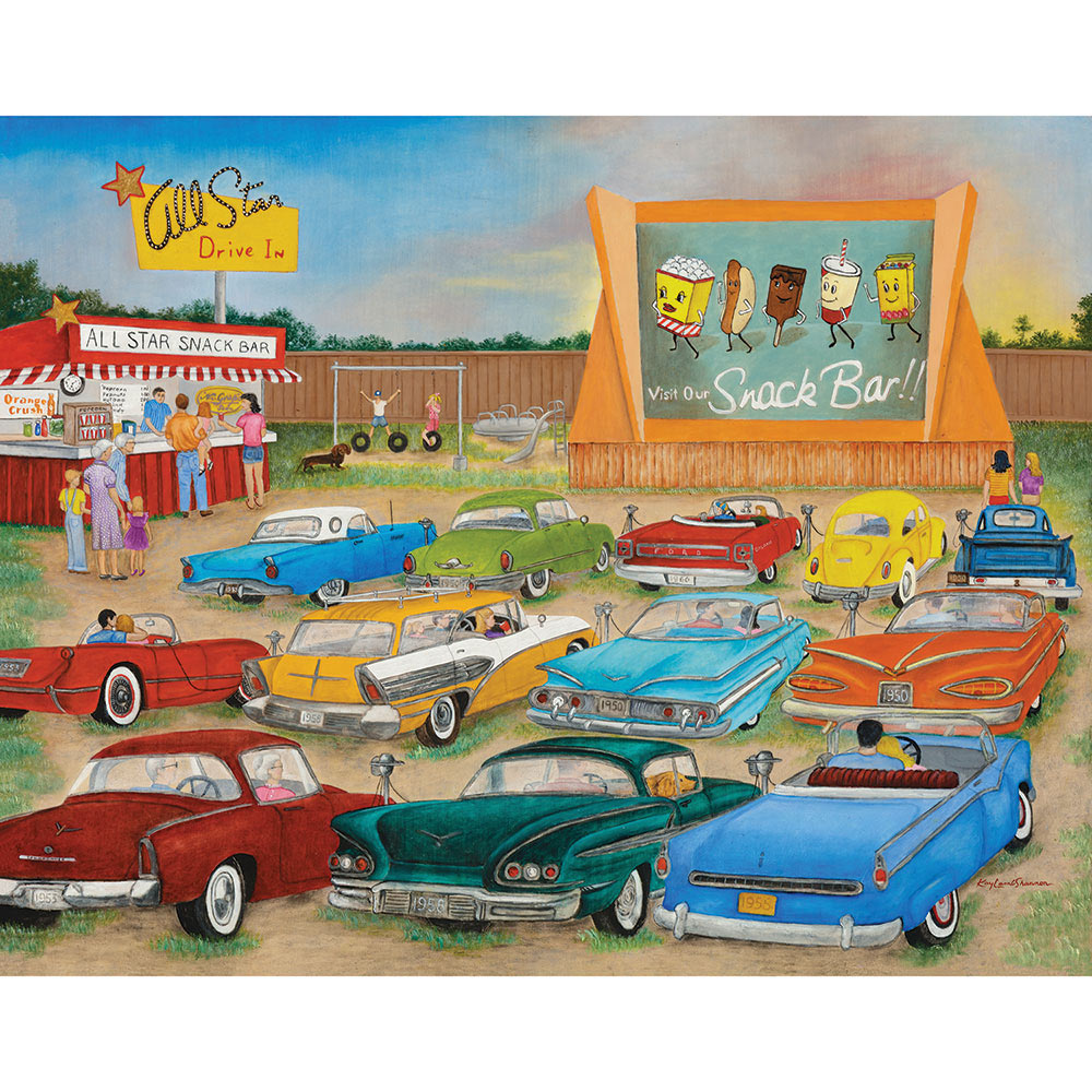 Drive In 300 Large Piece Jigsaw Puzzle