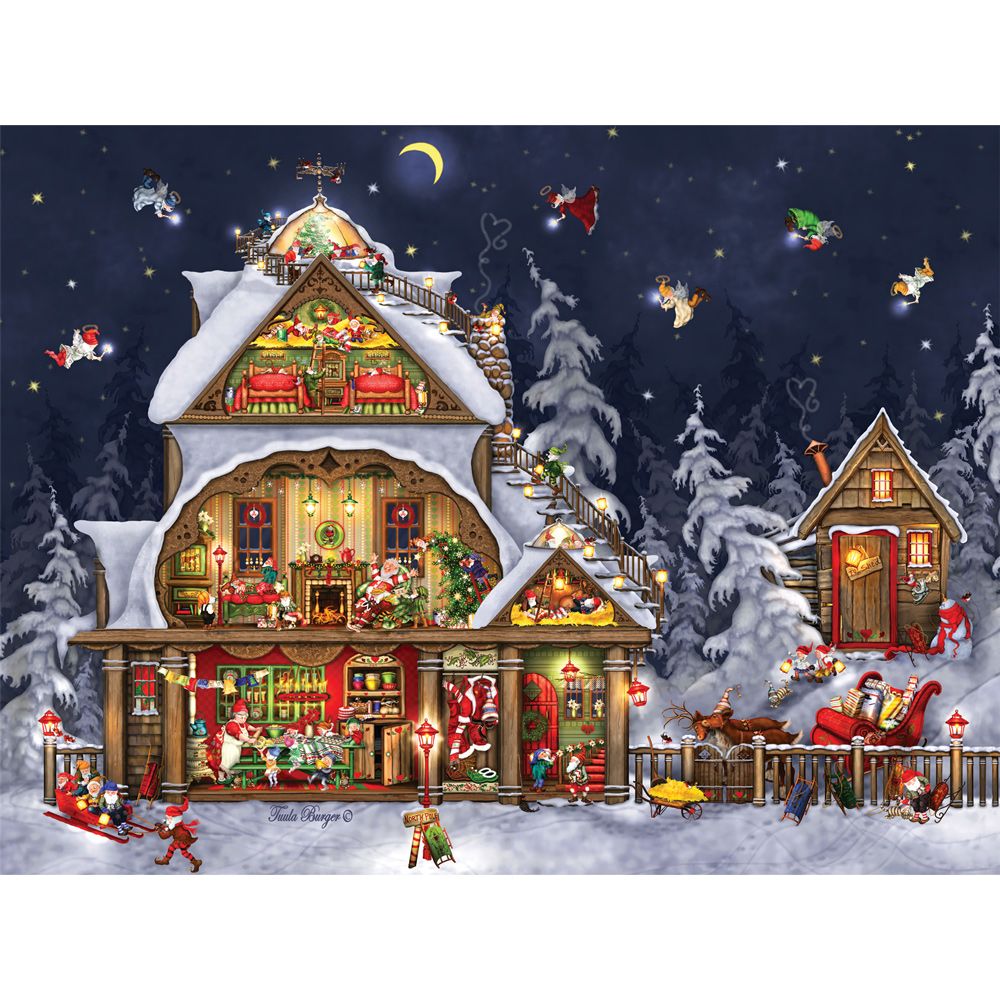 Santa's House 300 Large Piece Jigsaw Puzzle
