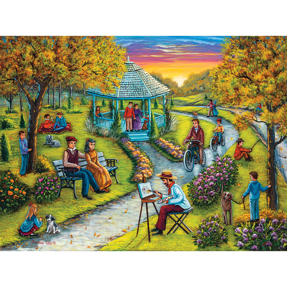 Autumn In the Park 500 Piece Jigsaw Puzzle