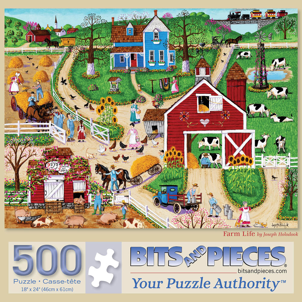 Farm Life 500 Piece Jigsaw Puzzle