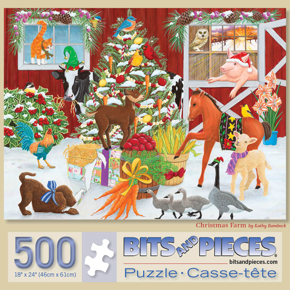 Christmas Farm 500 Piece Jigsaw Puzzle