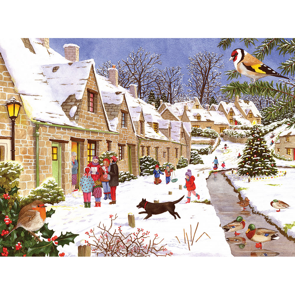 House of Puzzles Winter Walk 500pc Jigsaw Puzzle for sale online 