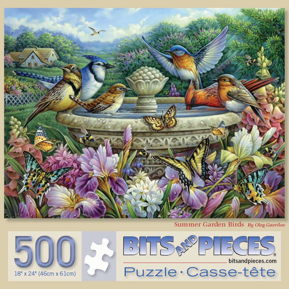 Summer Garden Birds 500 Piece Jigsaw Puzzle