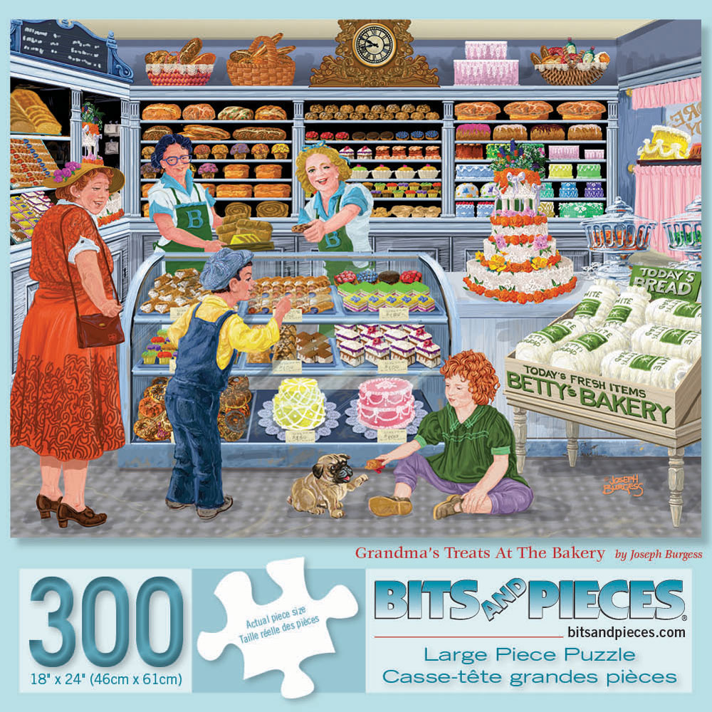 Grandma's Treats At The Bakery 300 Large Piece Jigsaw Puzzle