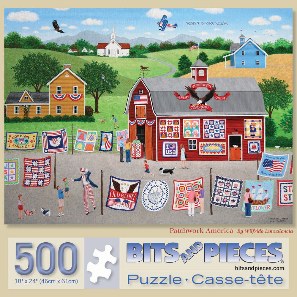 Patchwork America 500 Piece Jigsaw Puzzle