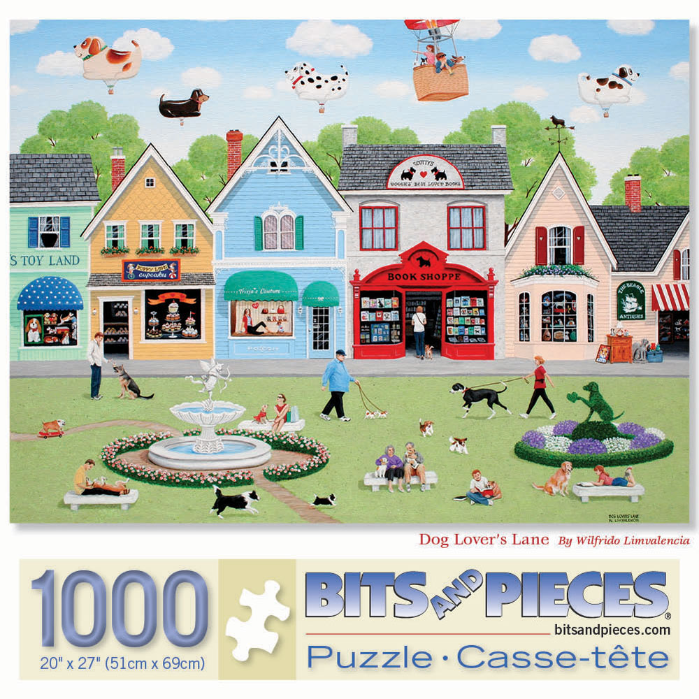 Dog Lover's Lane 1000 Piece Jigsaw Puzzle