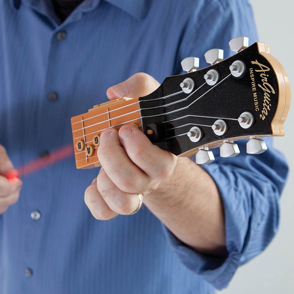 Black Infrared Air Guitar Musical Instrument for Kids Children Air Guitar Toy 