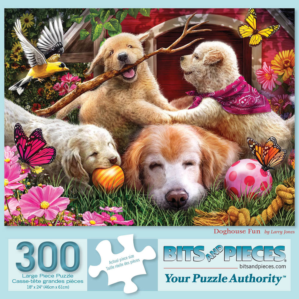 Doghouse Fun 300 Large Piece Jigsaw Puzzle