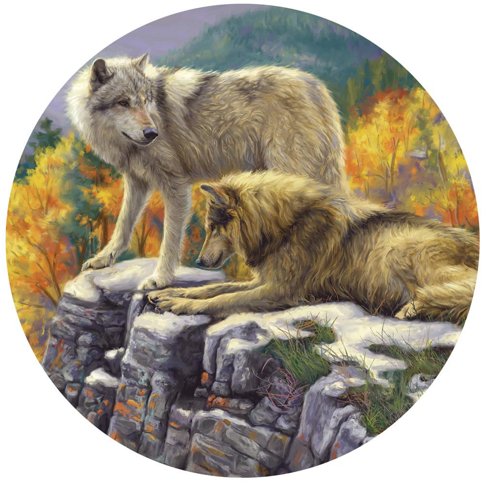 In the Wild 300 Large Piece Round Jigsaw Puzzle