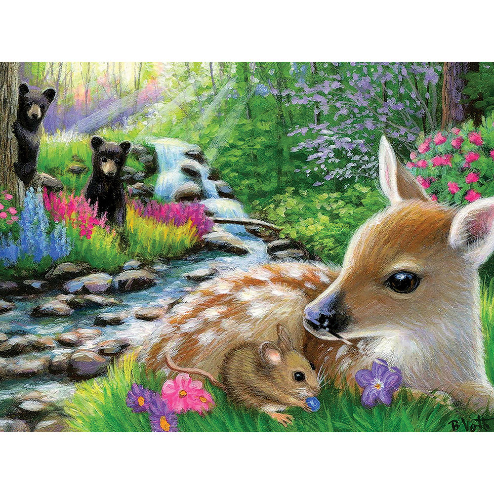 Little Friends In the Forest 500 Piece Jigsaw Puzzle