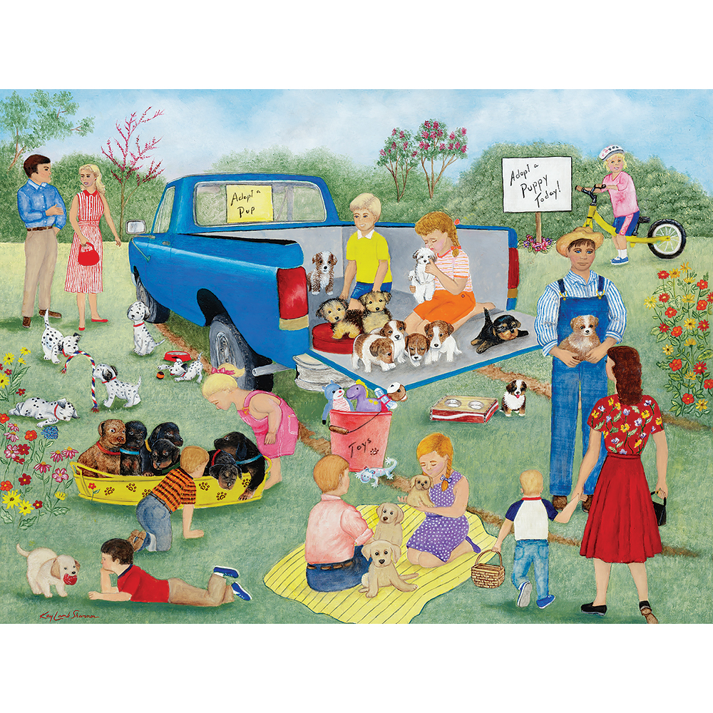 Adopt A Puppy Today 300 Large Piece Jigsaw Puzzle