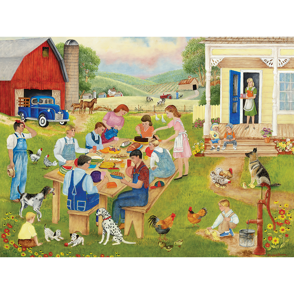Family Picnic 1000 Piece Jigsaw Puzzle