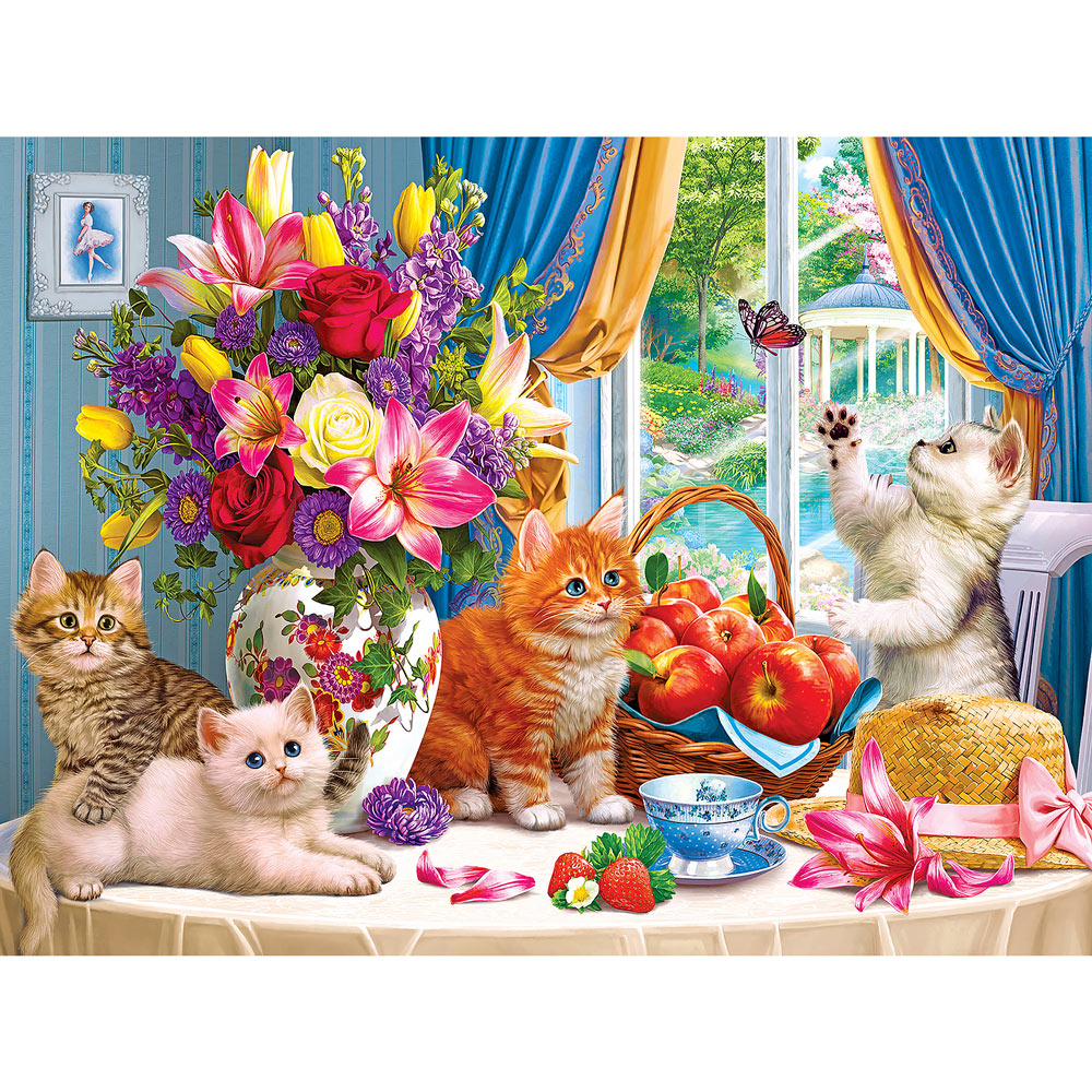 Puzzles for Adults Kitten Jigsaw Puzzles Fun Large Game Every Piece is Unique 