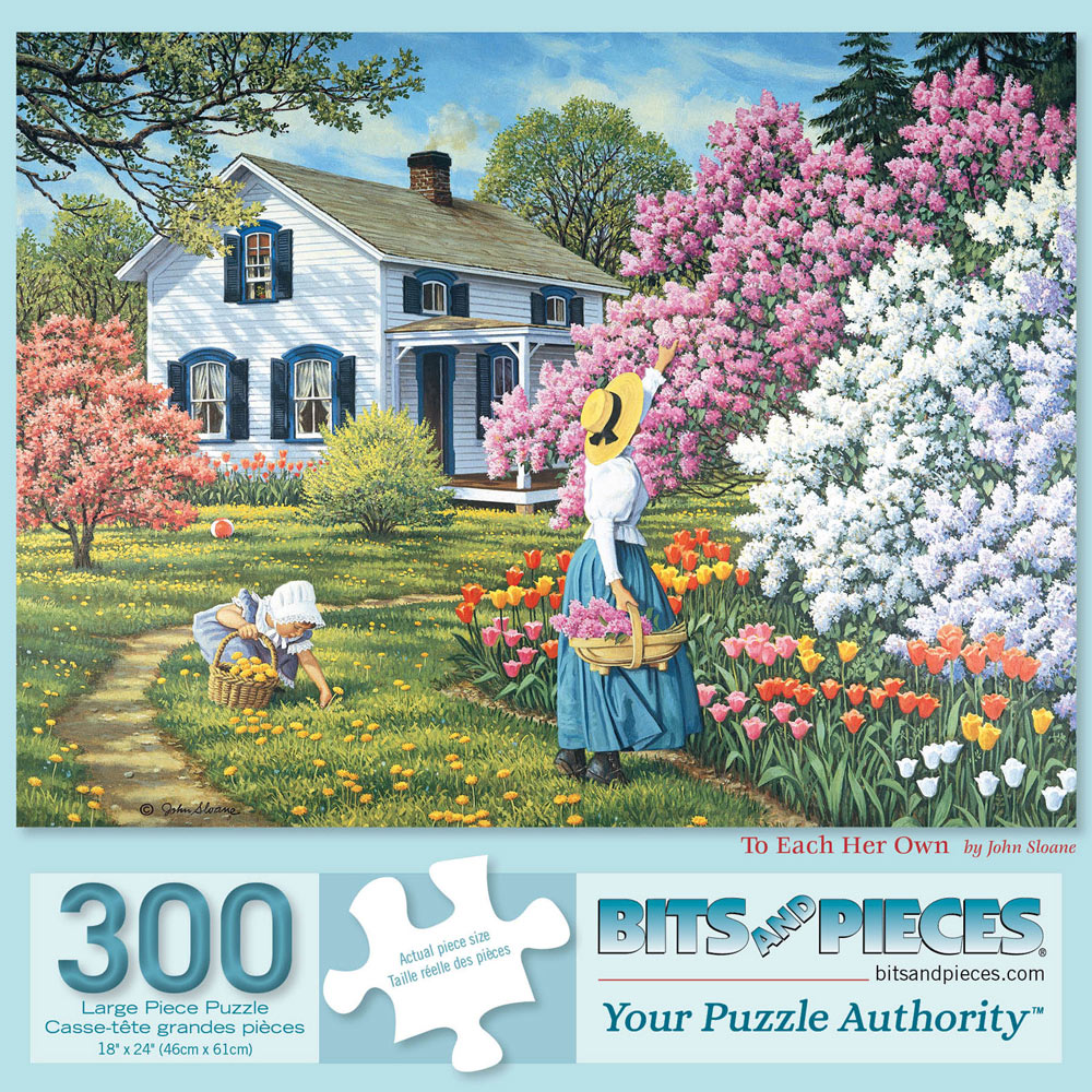 BITS  AND PIECES Jigsaw Puzzle 300 Piece YARD SALE 