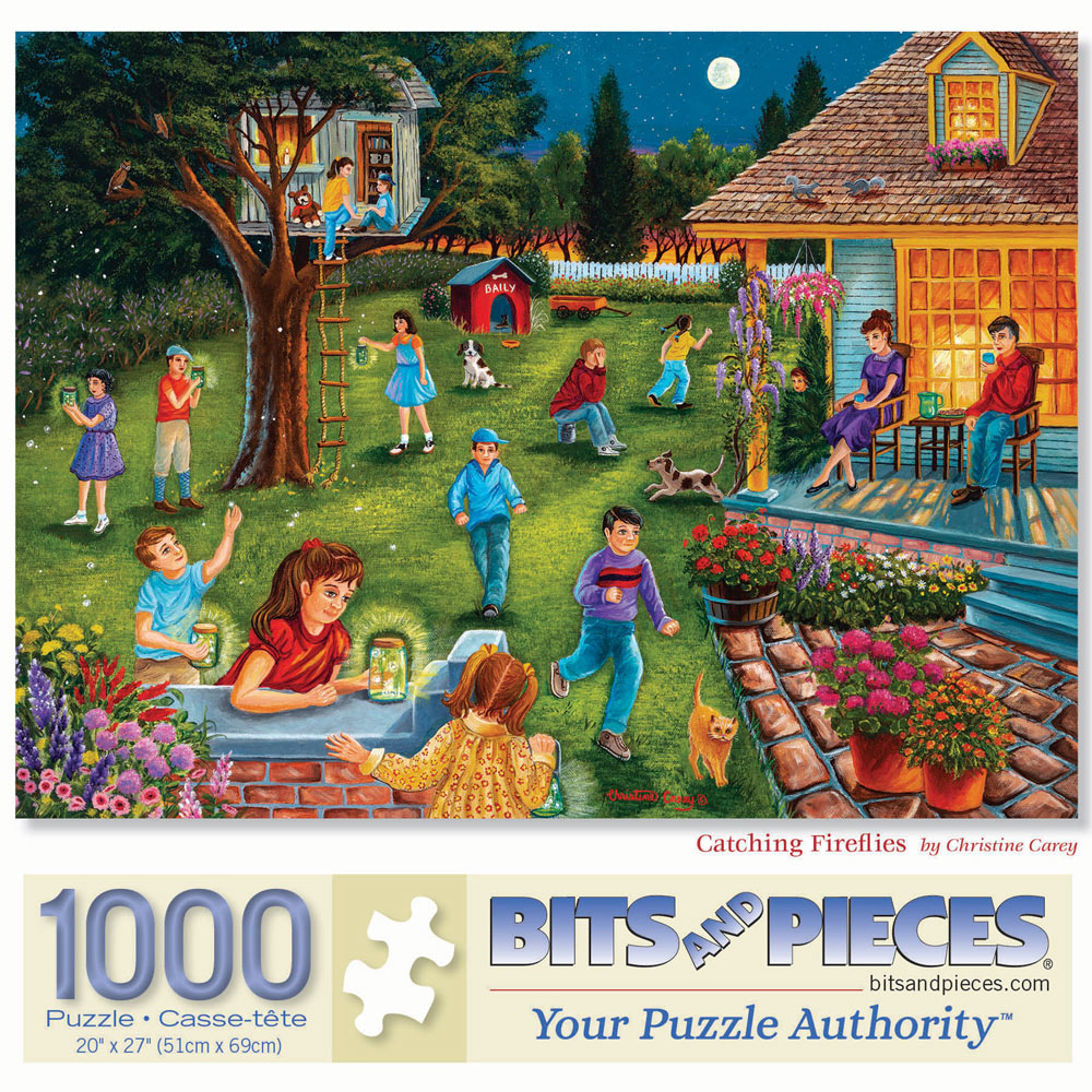 Catching Fireflies 1000 Piece Jigsaw Puzzle